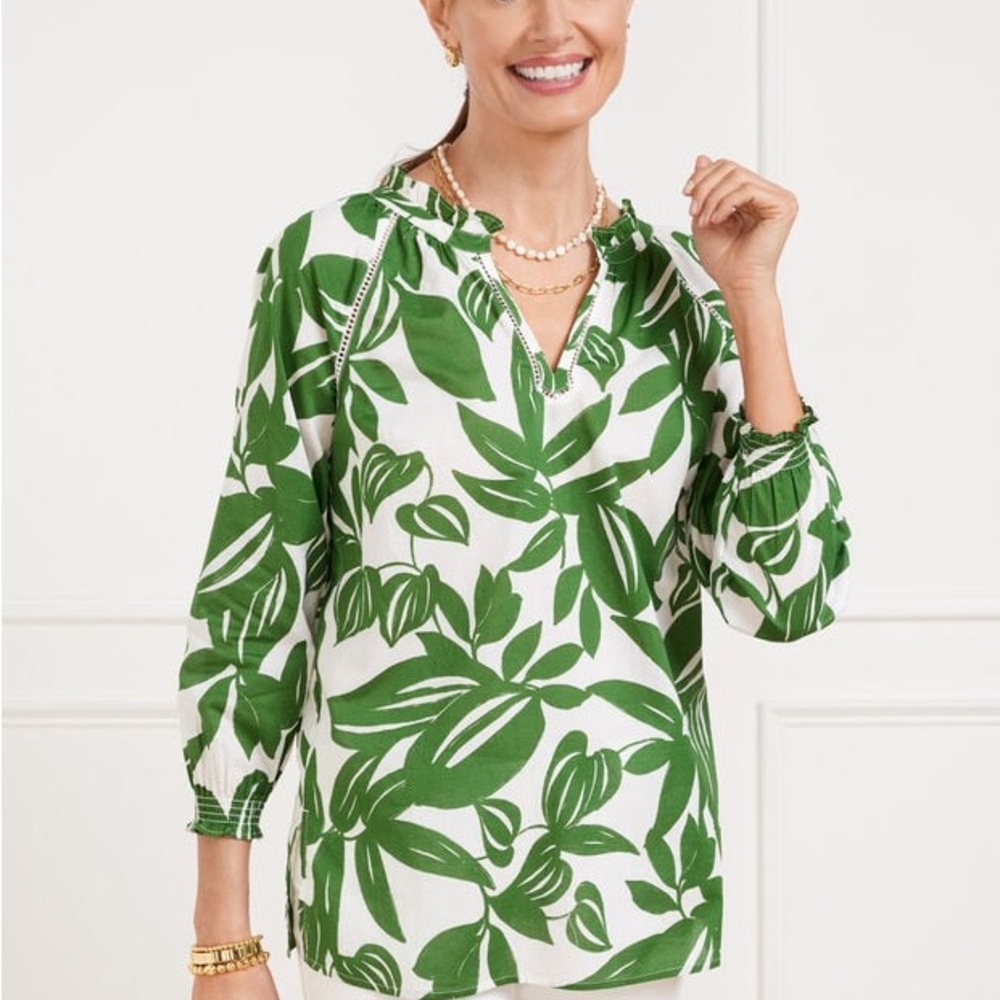 Talbots BOTANICAL PARADISE TUNIC.  Worn once no flaws.  Top- medium.